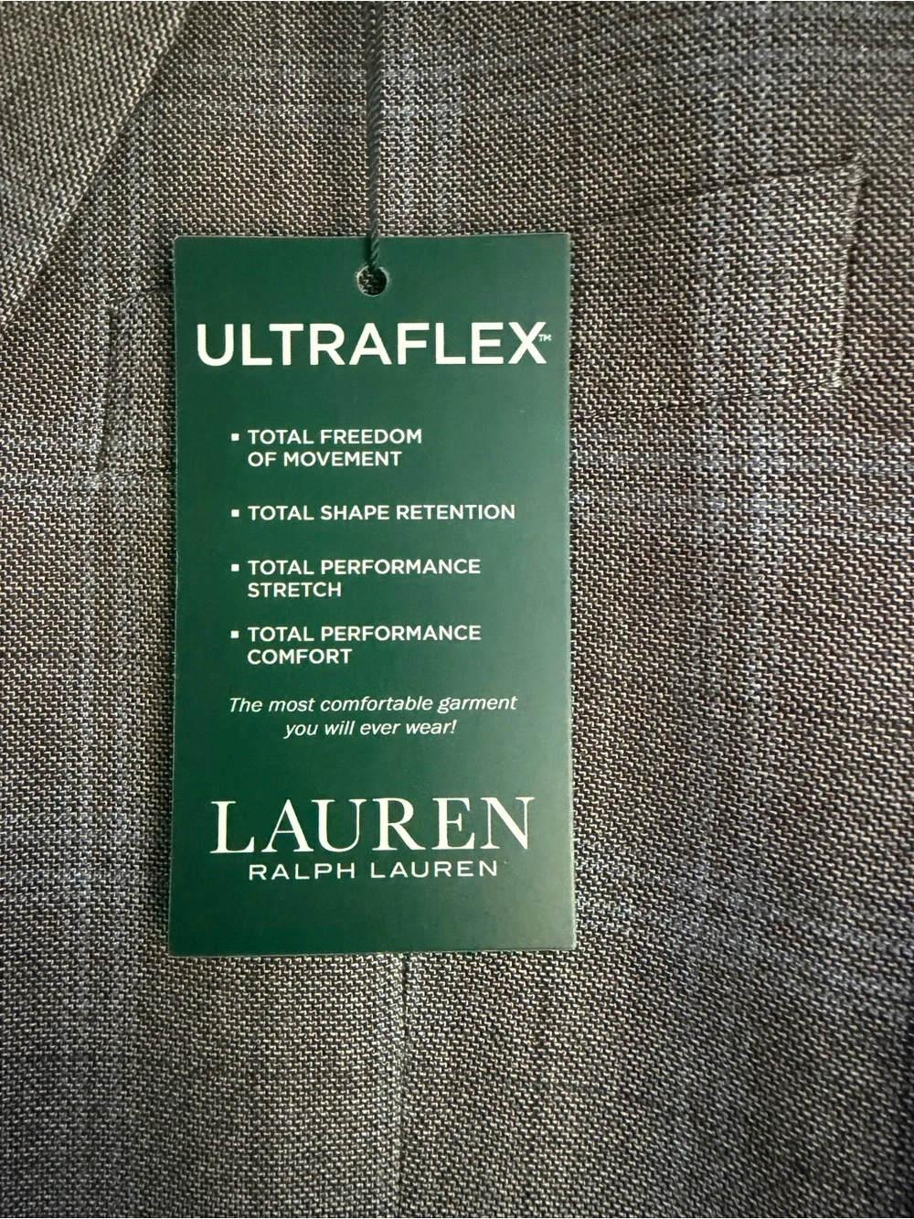 Ralph Lauren Gray Plaid Ultraflex Sport Coat